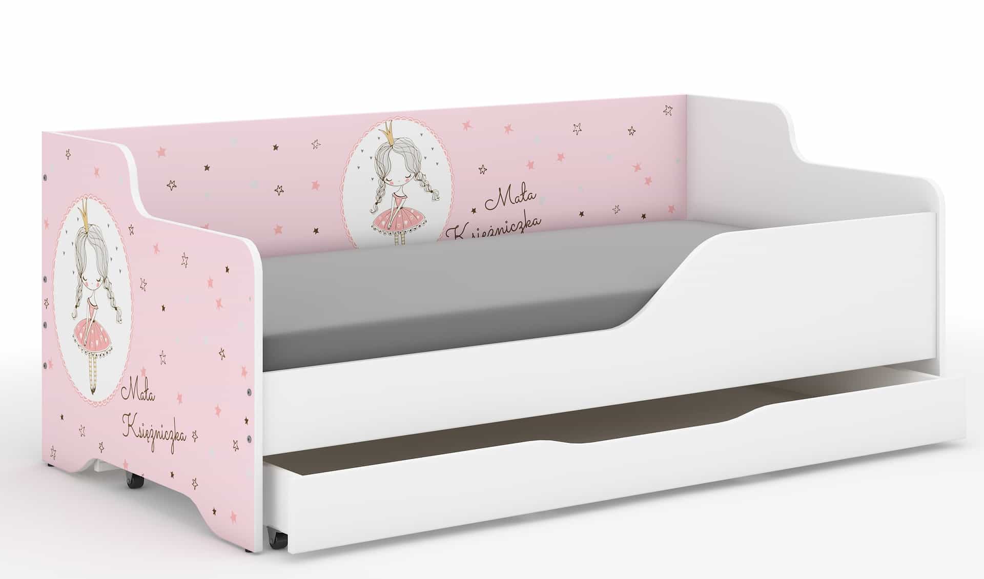 Łóżko dziecięce LILU 160x80 KSIĘŻNICZKA-komplet