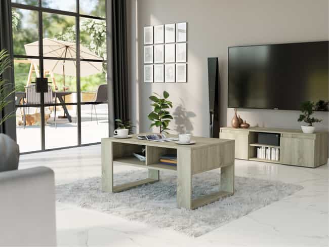 Stolik kawowy wysokość 55 cm dąb sonoma 90 x 58 - modern A6