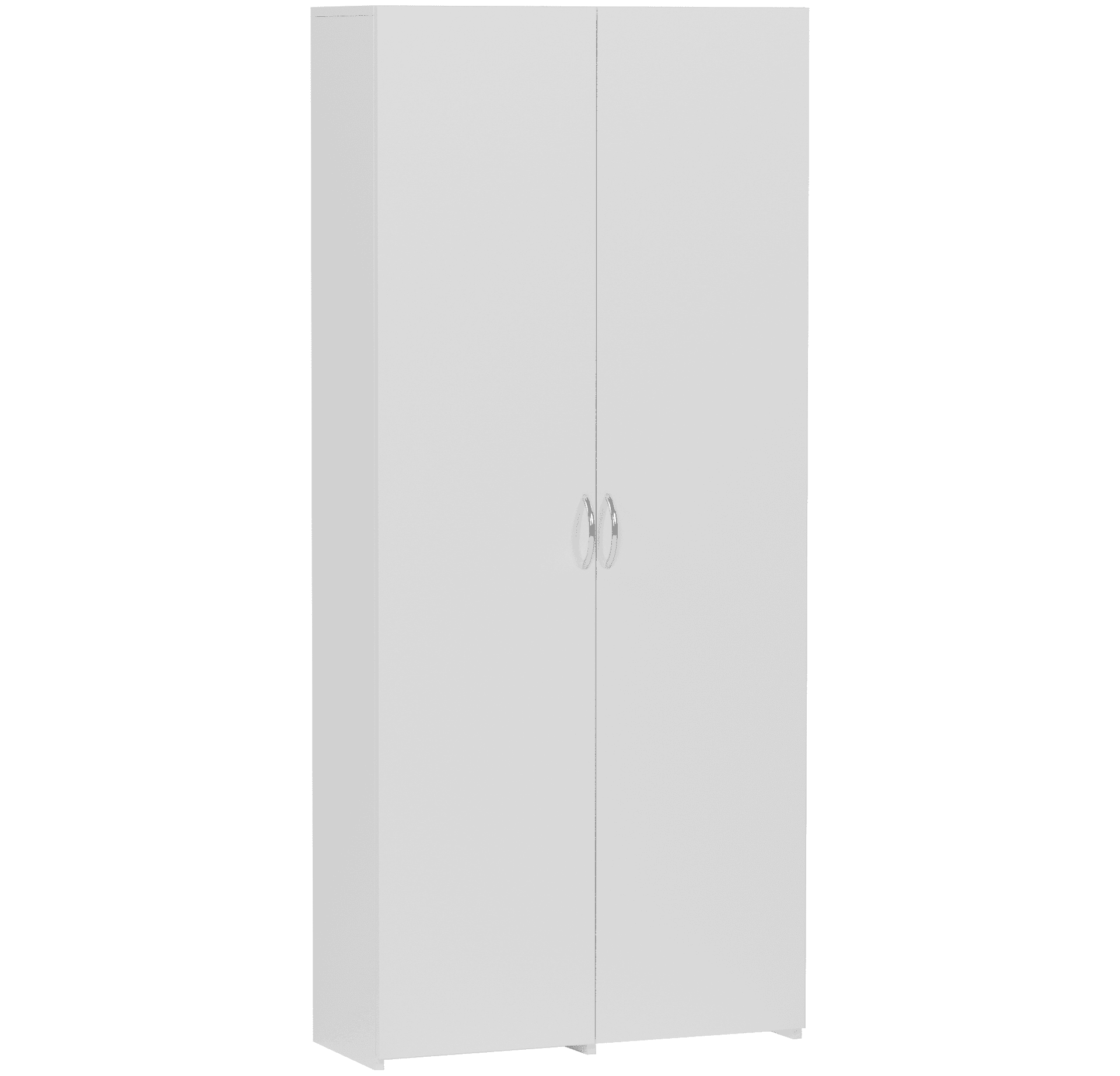 Regał z półkami zamykany biały 80 x 180 cm Modern B80-2D