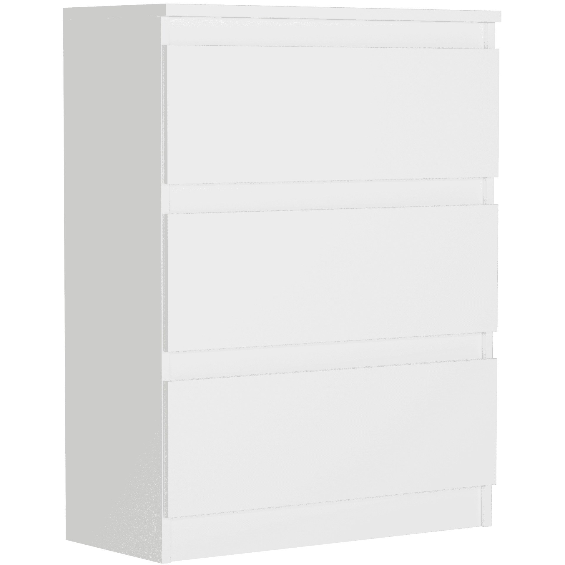 Komoda mała z szufladami biała 70 x 40 x 76 cm - Modern R3