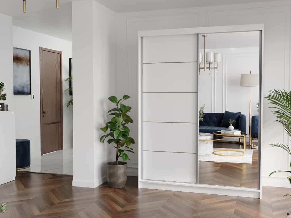 Szafa przesuwna do wiatrołapu 150 x 200 x 60 cm - Rivano I