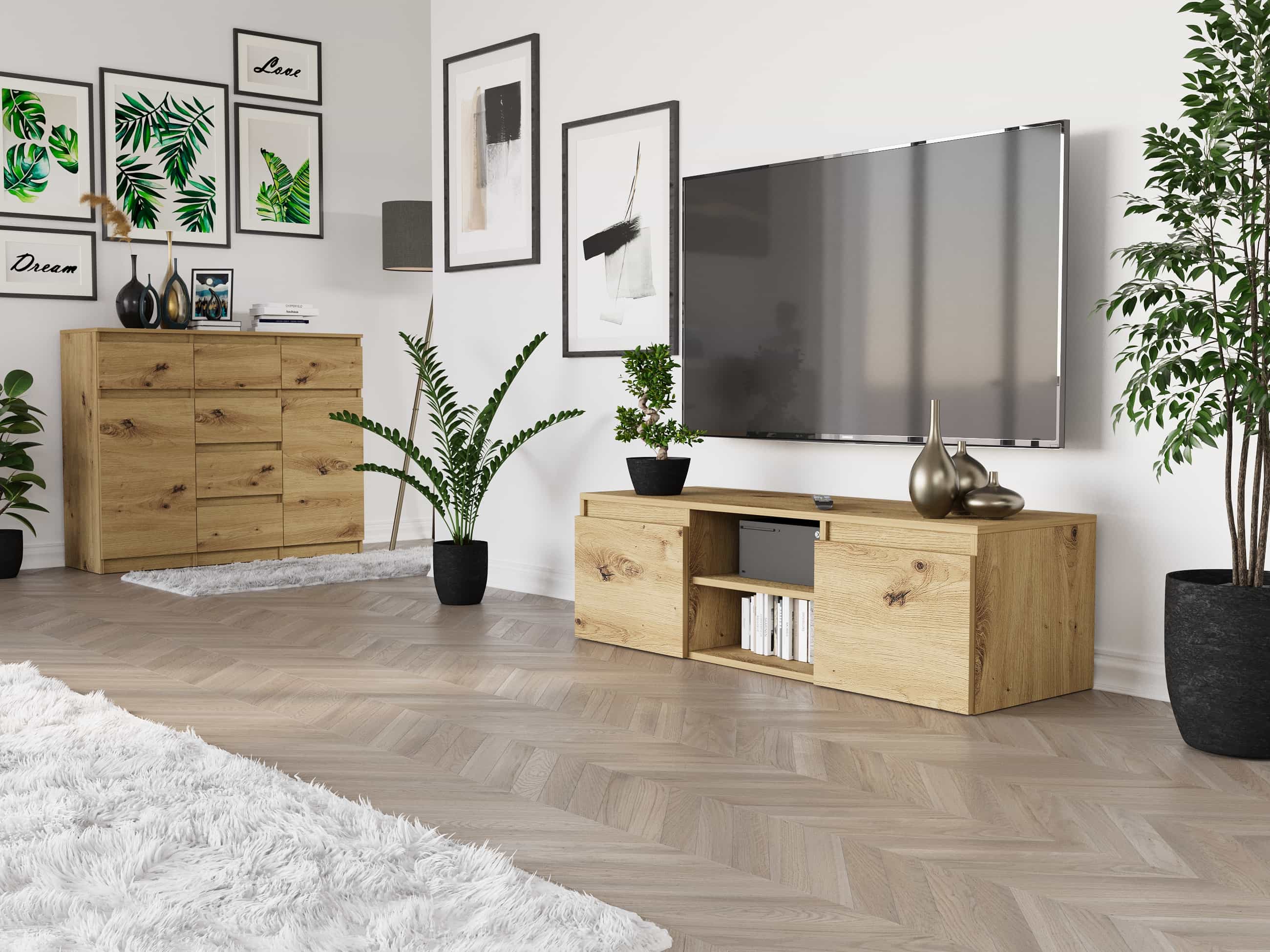 Szafka RTV stojąca Tania Artisan 40 x 120 cm