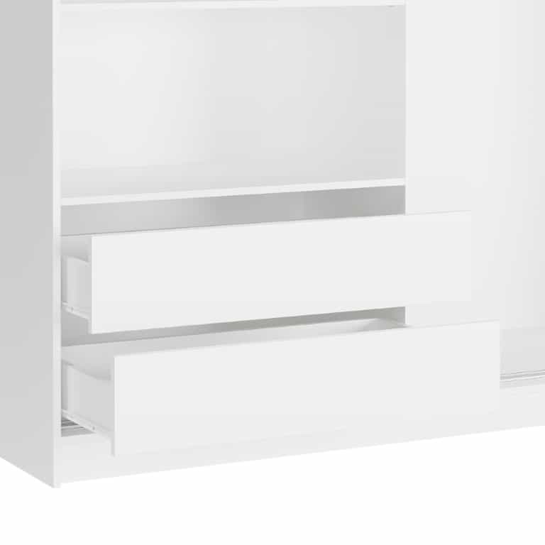 Zestaw - 2 szuflady do szafy przesuwnej Luna 183 cm kolor biały