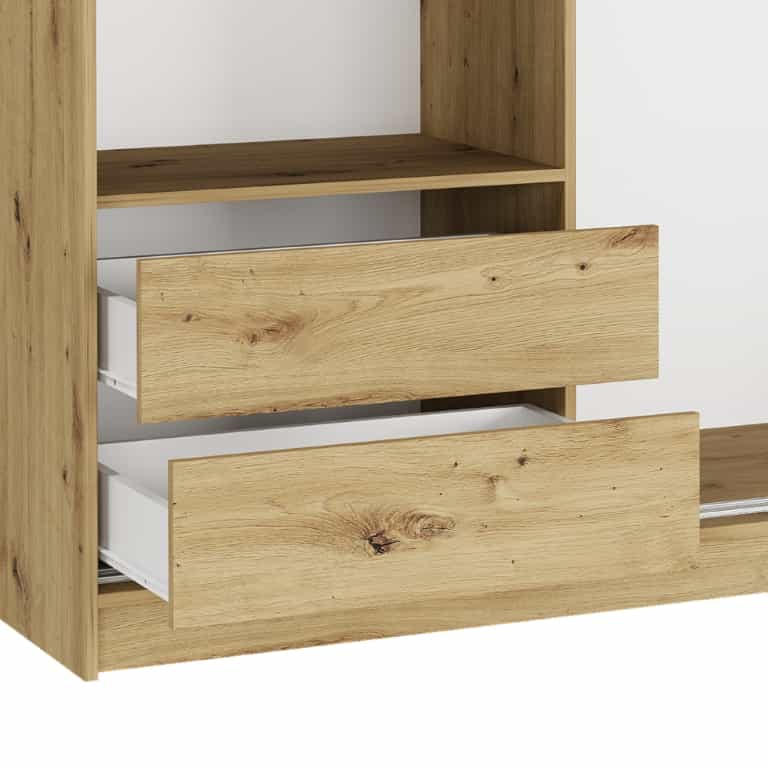 Zestaw - 2 szuflady do szafy przesuwnej Norvio 250 cm kolor Artisan