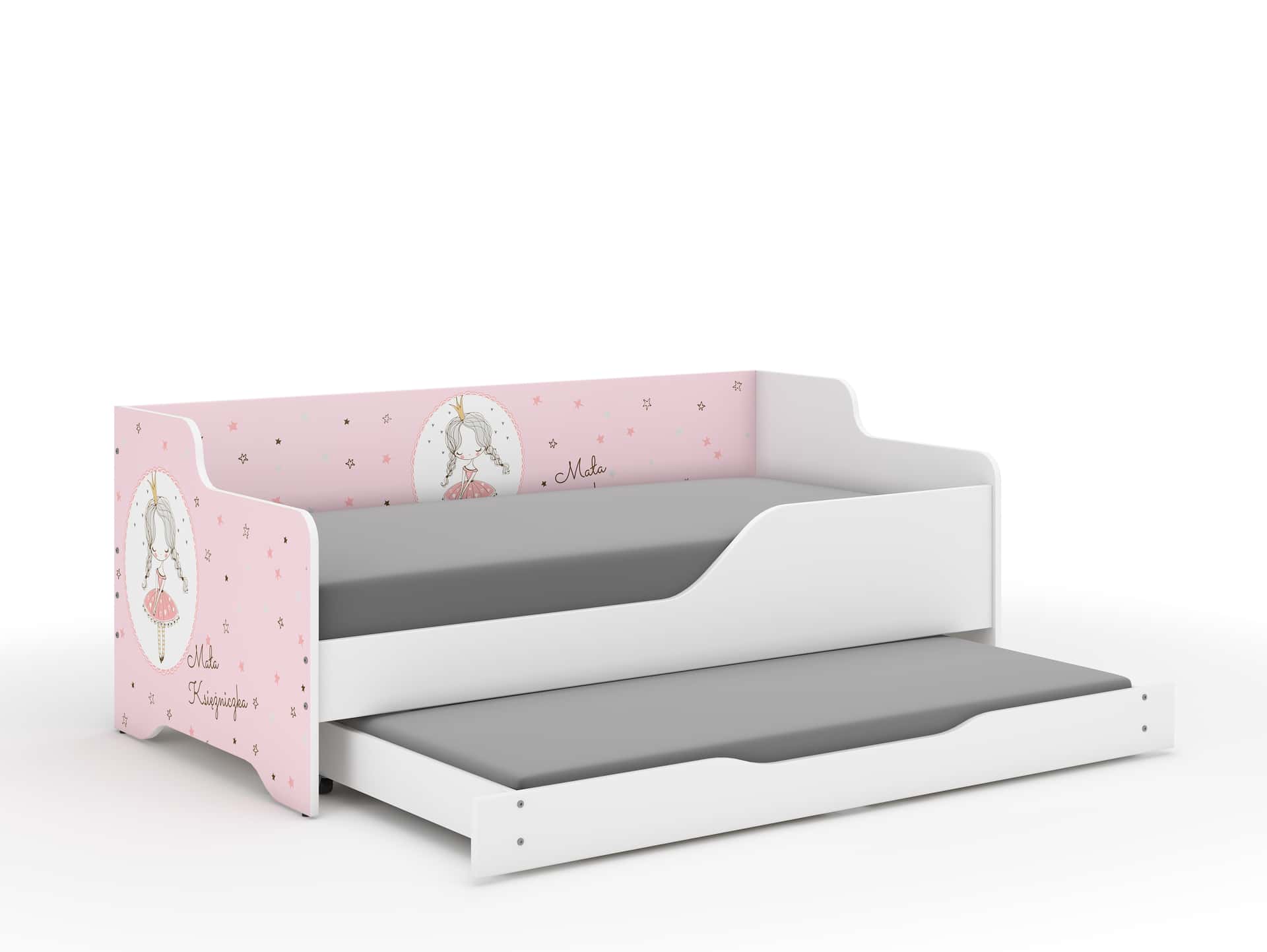 Łóżko dziecięce LILU 160x80 KSIĘŻNICZKA z funkcją spania