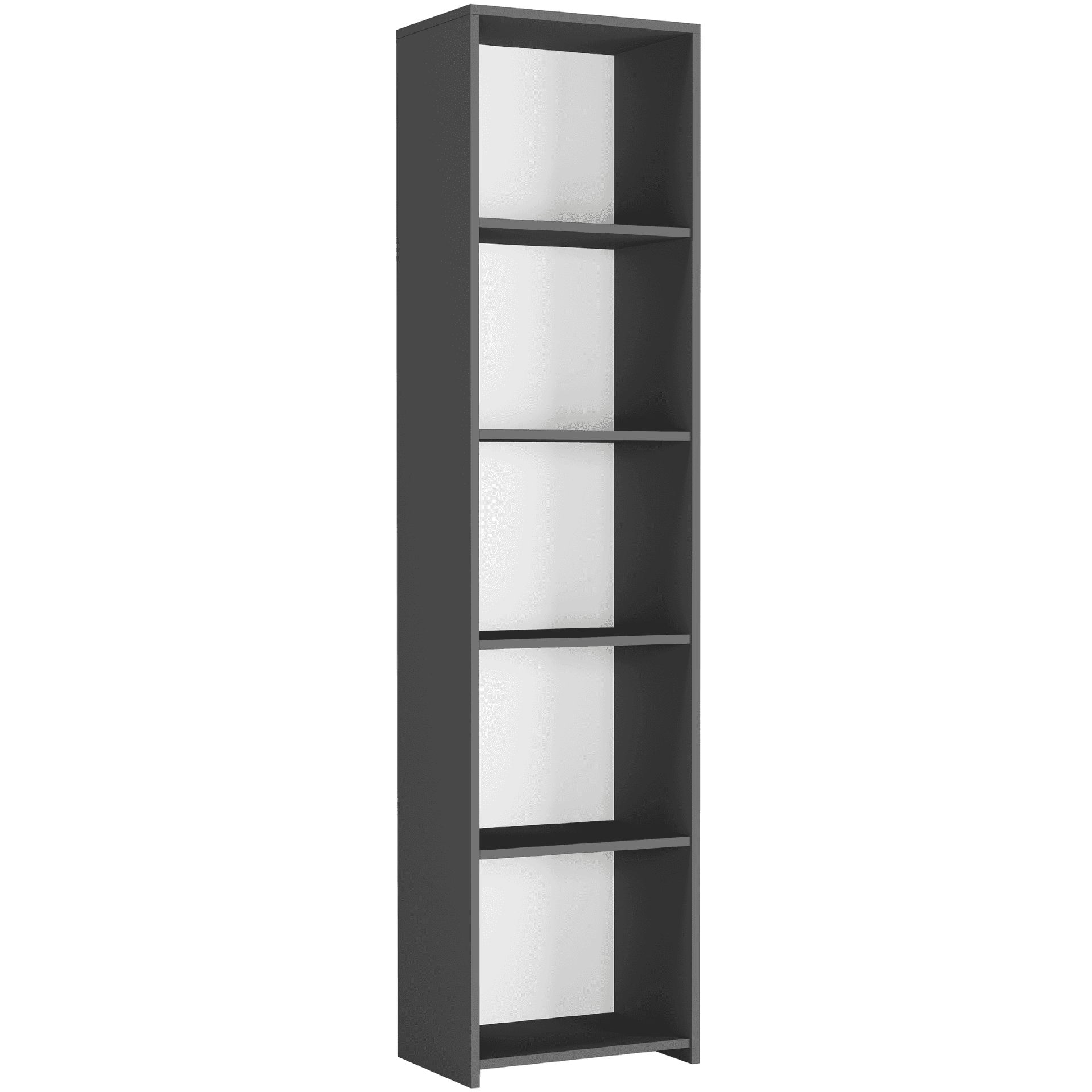 Wąski regał z półkami antracyt 40 x 30 modern B40