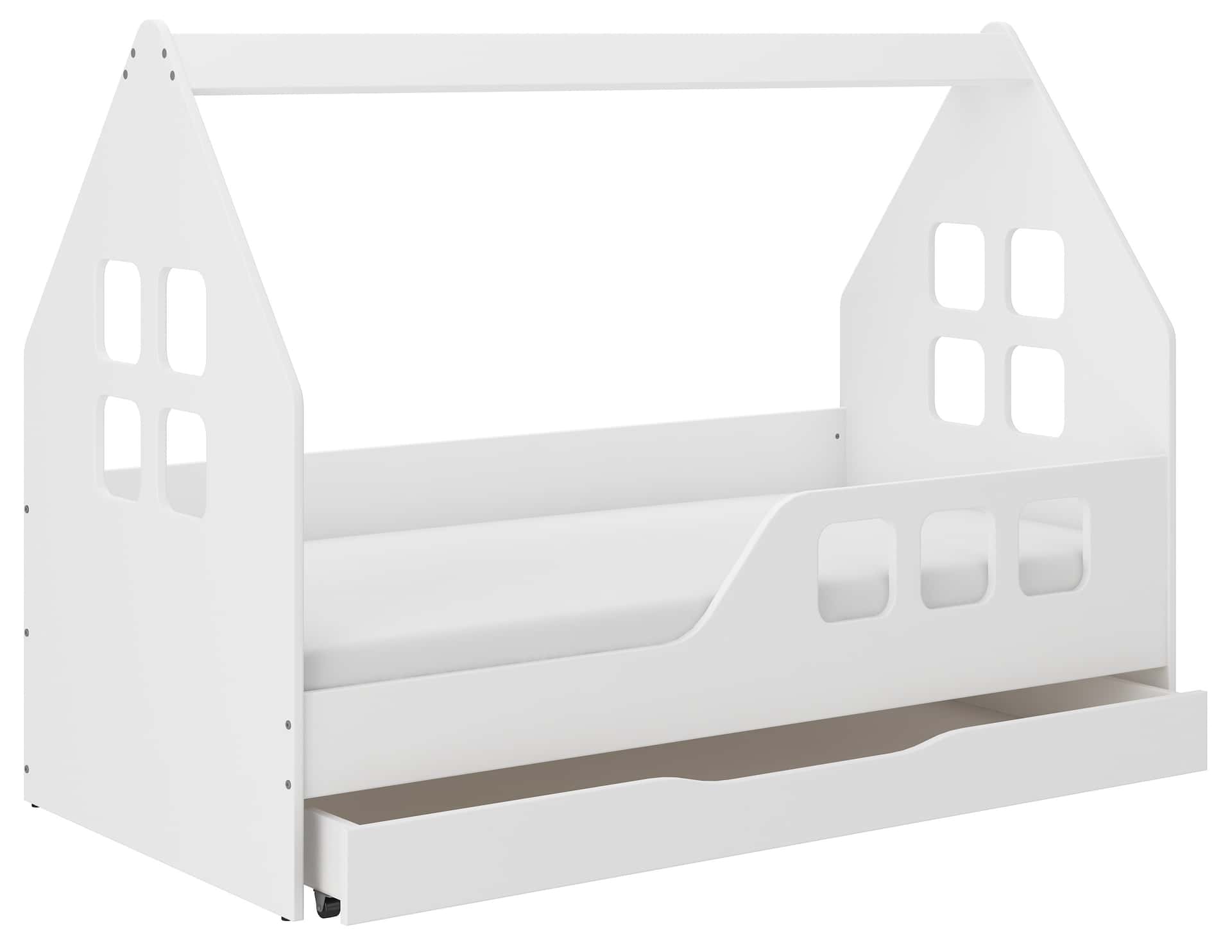 Łóżko dziecięce DOMEK z SZUFLADĄ 160x80 PRAWY