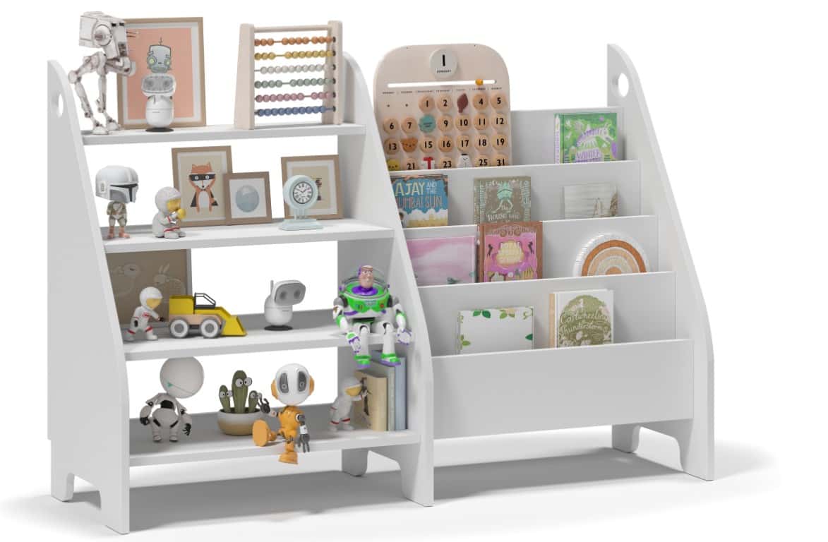 Regał Montessori dla dzieci Biblioteczka na książki Organizer