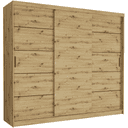Szafa przesuwna Norvio IV 250 cm artisan 3-drzwi artisan czarne szprosy
