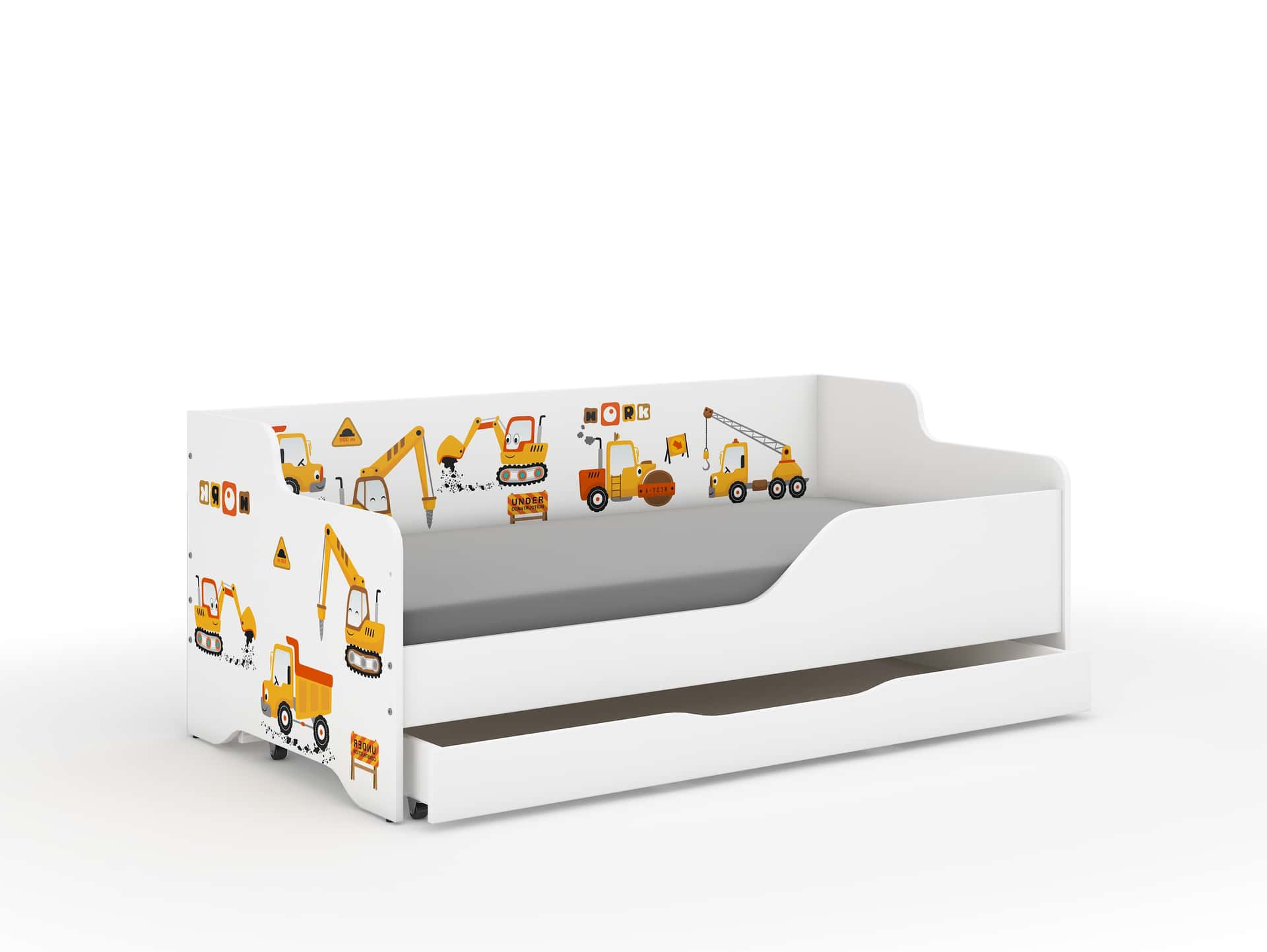 Łóżko dziecięce LILU 160x80 PLAC BUDOWY-komplet