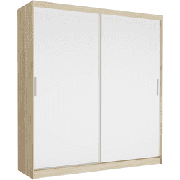 Szafa przesuwna Tivaro VI 203 cm sonoma 2-drzwi białe