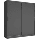 Szafa przesuwna Tivaro VI 203 cm antracyt 2-drzwi antracyt