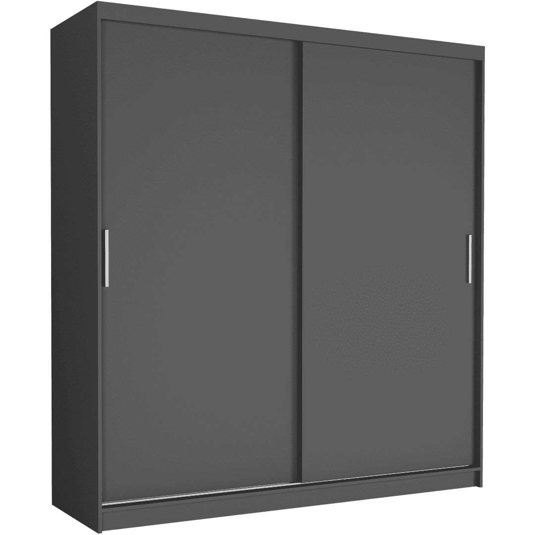 Szafa przesuwna Tivaro VI 203 cm antracyt 2-drzwi antracyt